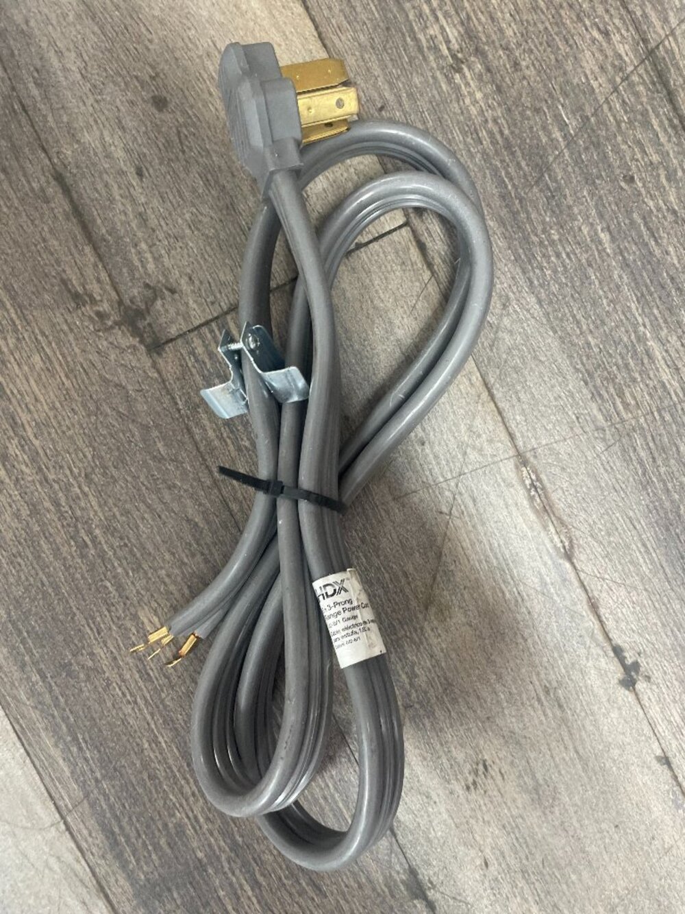 6 ft. 6/3 50 Amp 3-Prong Range Power Cord, Grey